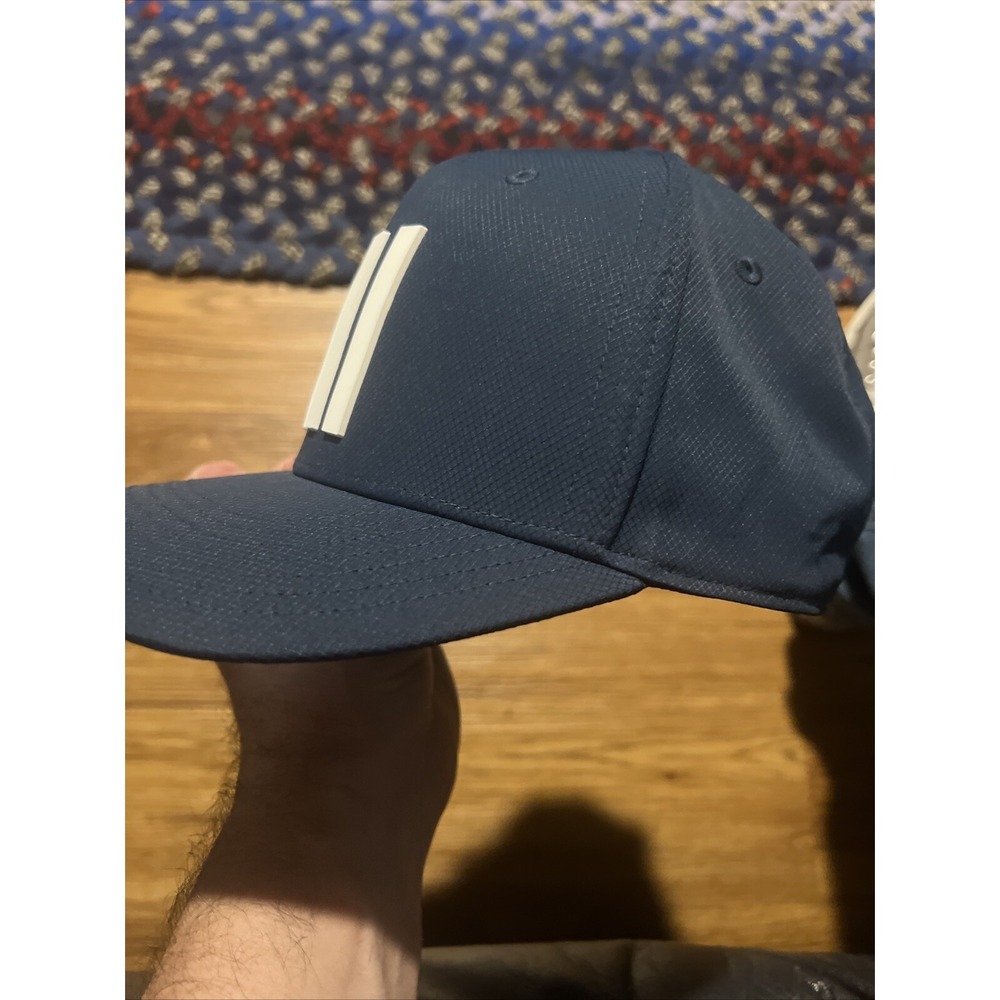 NWT Adidas‎ Golf 3 Stripes Tour 2023 Snapback Hat Cap Navy OSFM MSRP $38 - Picture 2 of 8